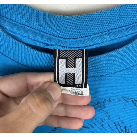 Vintage Y2K Gorilla Big “BEAST” Graphic T-Shirt / Blue / Size Large - Picture 4 of 5